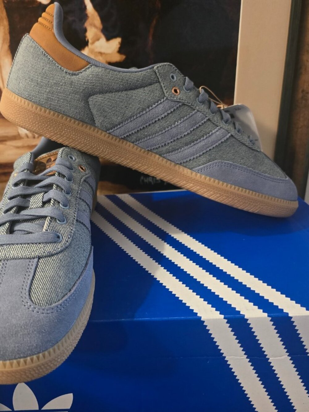 adidas Originals Samba OG Denim Gum Men's Size 10 US Lifestyle Shoes IH6816 NEW